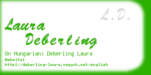 laura deberling business card